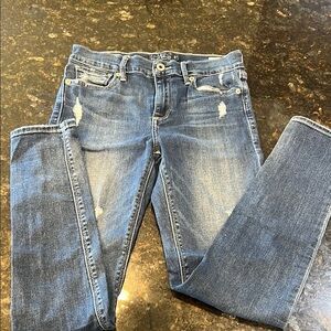 Lucky Brand Blue Skinny Jeans Distressed Vintage